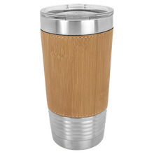 Load image into Gallery viewer, Engraved Leather Wrapped Tumblers - 20 Oz
