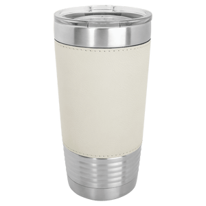 Engraved Leather Wrapped Tumblers - 20 Oz
