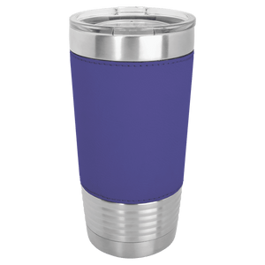 Engraved Leather Wrapped Tumblers - 20 Oz
