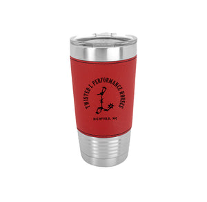 Twisted L 20oz Leather Tumbler