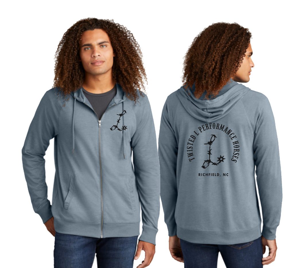 Twisted L Light Weight Zip Up Jacket