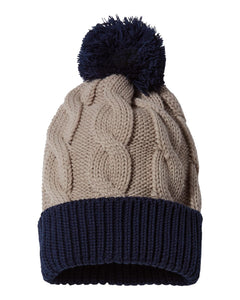 Richardson Pom Pom Beanie with Direct Embroidery