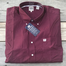 Load image into Gallery viewer, Men&#39;s Burgundy Cinch® Button Up
