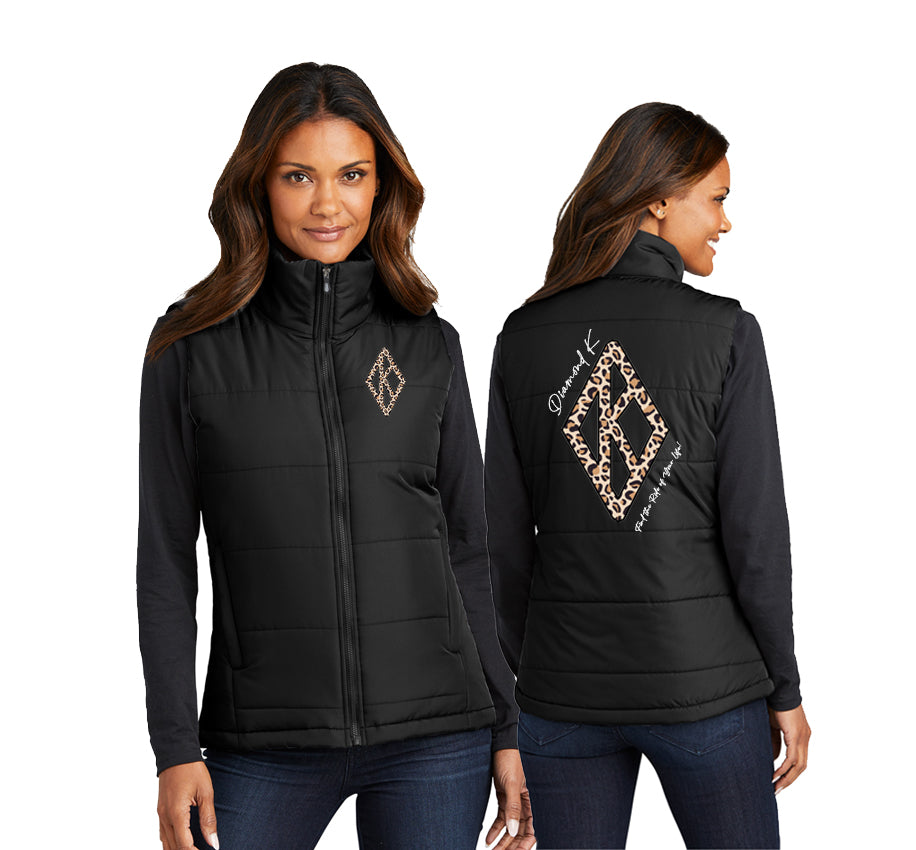 Diamond K Womens Puffer Vests