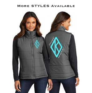 Diamond K Womens Puffer Vests