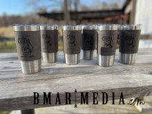 Load image into Gallery viewer, Engraved Leather Wrapped Tumblers - 20 Oz
