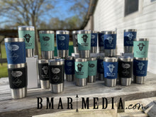 Load image into Gallery viewer, Engraved Leather Wrapped Tumblers - 20 Oz
