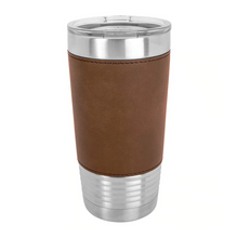 Load image into Gallery viewer, Engraved Leather Wrapped Tumblers - 20 Oz
