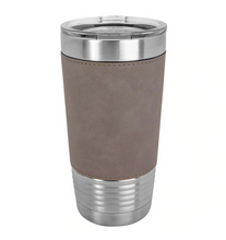 Load image into Gallery viewer, Engraved Leather Wrapped Tumblers - 20 Oz
