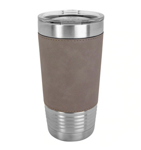 Engraved Leather Wrapped Tumblers - 20 Oz