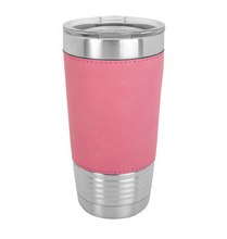 Load image into Gallery viewer, Engraved Leather Wrapped Tumblers - 20 Oz
