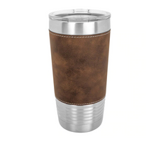 Load image into Gallery viewer, Engraved Leather Wrapped Tumblers - 20 Oz
