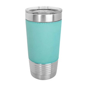 Engraved Leather Wrapped Tumblers - 20 Oz