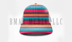 Serape Snap Back with Patches