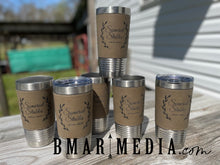 Load image into Gallery viewer, Engraved Leather Wrapped Tumblers - 20 Oz
