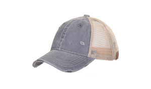 CC Beanie Non Pony Tail Distressed Cap with Direct Embroidery