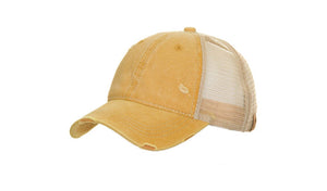 CC Beanie Non Pony Tail Distressed Cap with Direct Embroidery