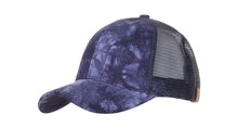 Load image into Gallery viewer, CC Tie Dye Pony Tail Cap with Patches

