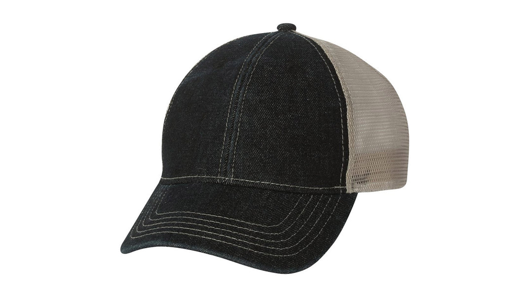 Denim Cap with Direct Embroidery