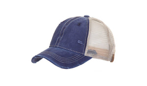 CC Beanie Non Pony Tail Distressed Cap with Direct Embroidery